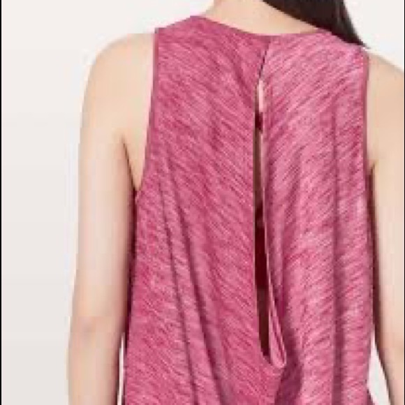 Lululemon Low Key Tank *Silver Heathered Ruby Red - Picture 5 of 6